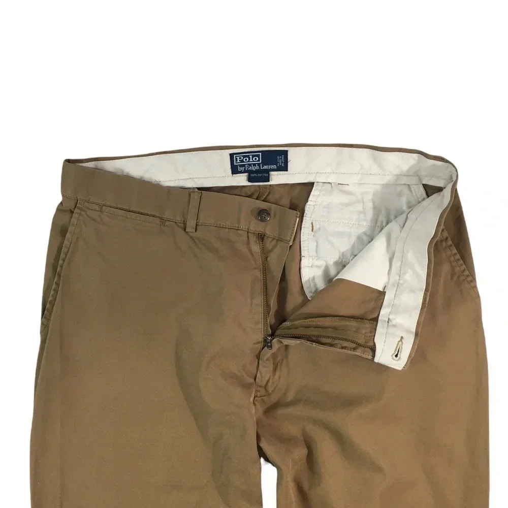 MJ189 Mens POLO Ralph Lauren Designer Straight Leg Chino Pants 36x32
